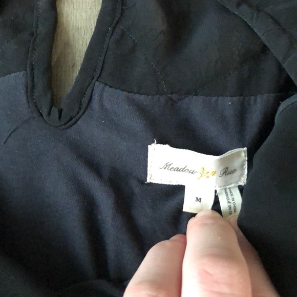 Anthropologie M Sleeveless Lace Blouse with Beads - Picture 3 of 4